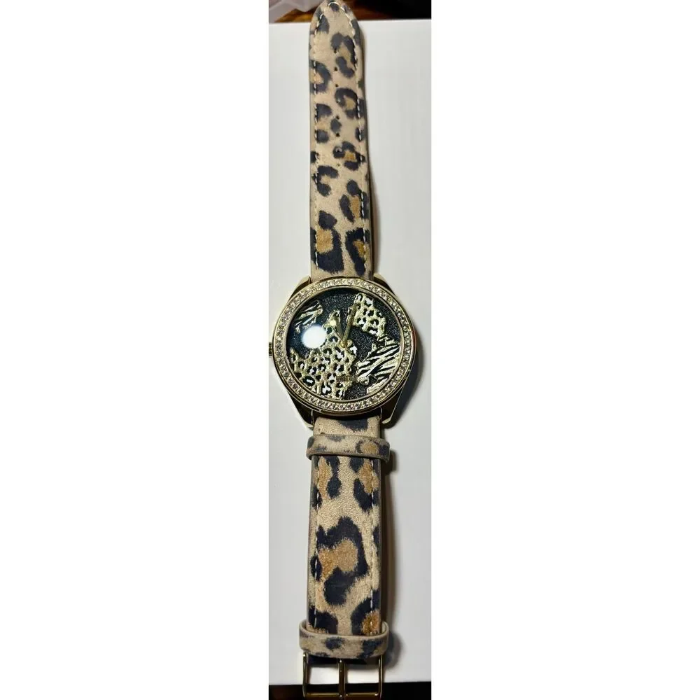 Vintage GUESS Quartz Women's Watch — Safari World Map Edition (U0504L2)